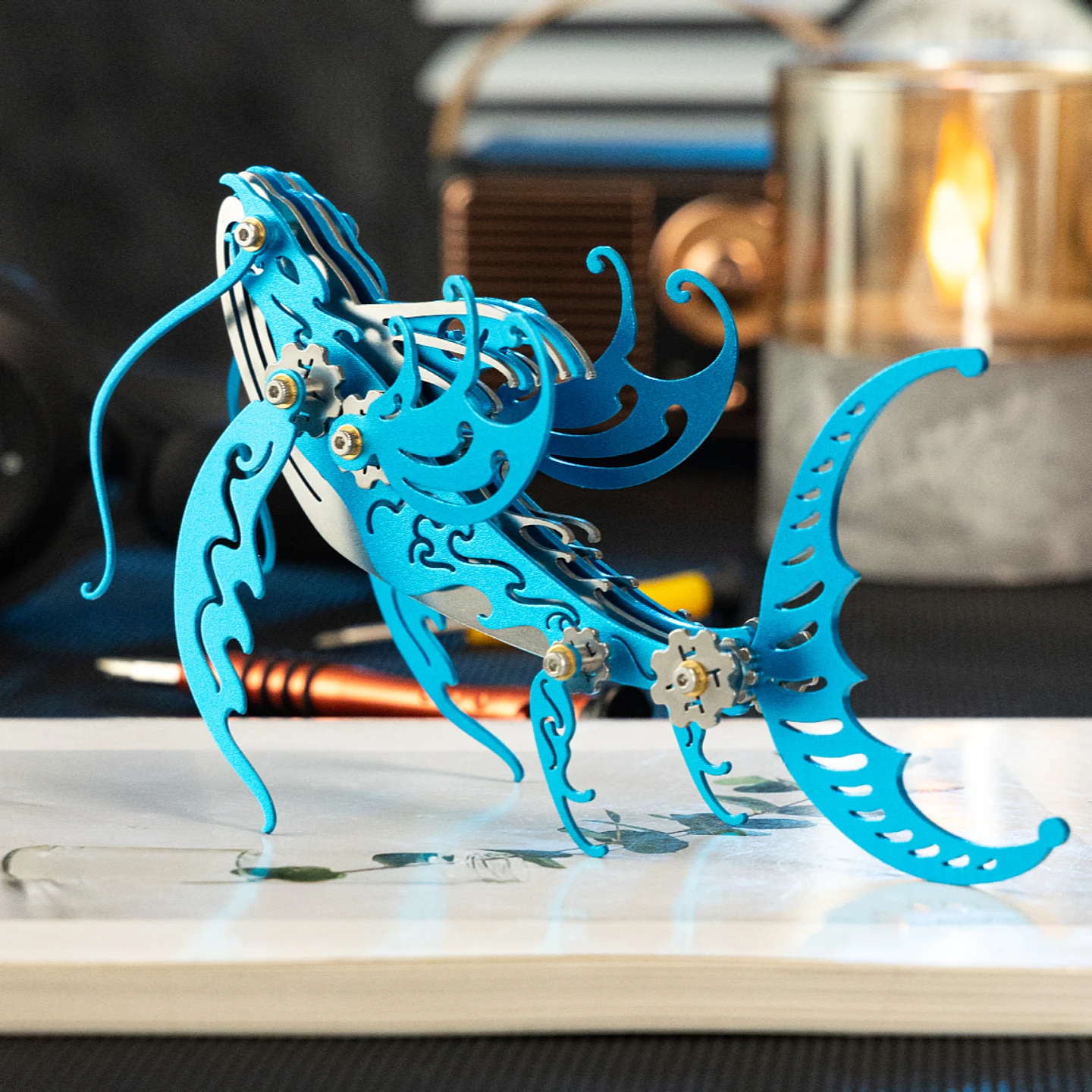 

MOKR Кит 3D металлические головоломки детские игрушки DIY сборная модель образование и обучение рождественские и новогодние подарки