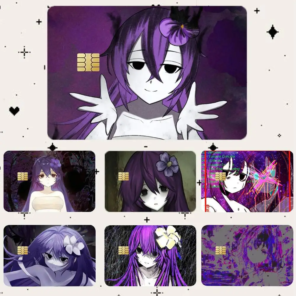 Sewerslvt Schizofrenia HD Waterproof Card Skins Protective Stickers for Credit Bank Game Cards