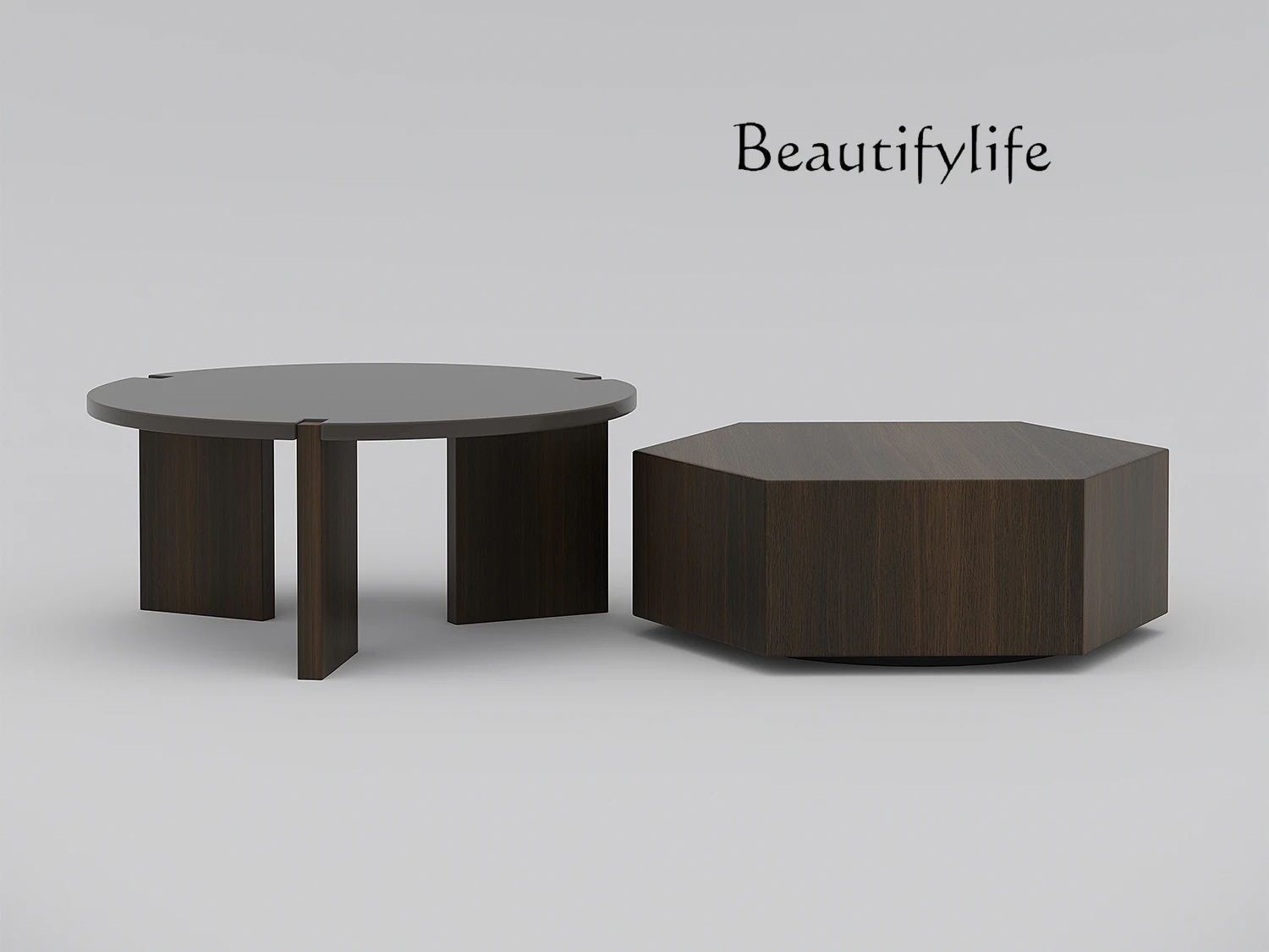 

Italian Minimalist Coffee Table round Living Room Home Small Apartment Quiet Style Creative Coffee Table Combination