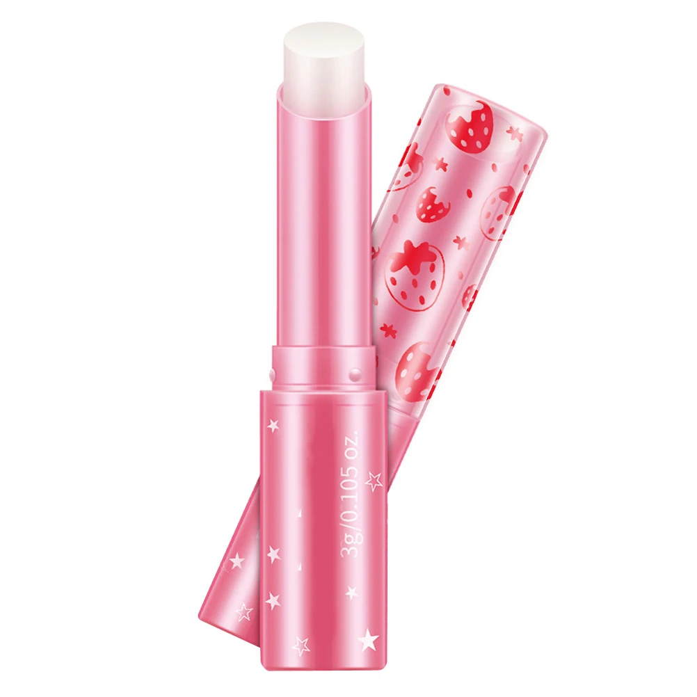 

Lip Balm 3 G Flavored Berry Tinted Moisturizing Smoother for Men Women Strawberry Lip Care Stick Hydrating Glossy Soft