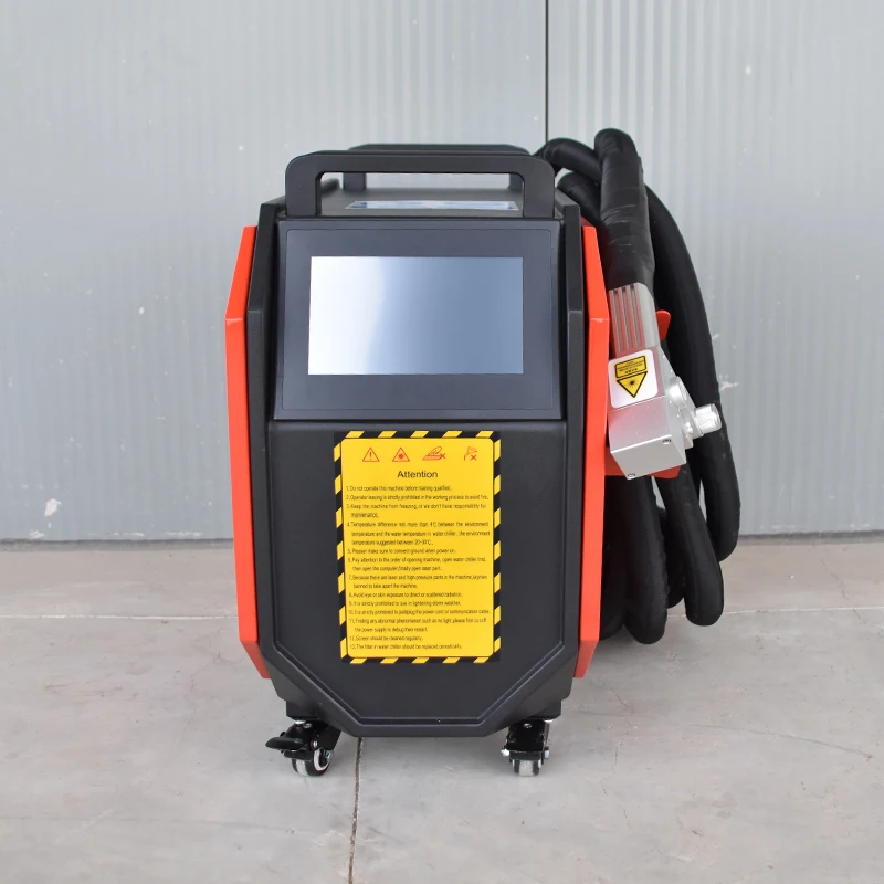 Best Seller High Speed Laser Cleaning Machine 1500W  Laser Head Air Cooling Stainless Material Used