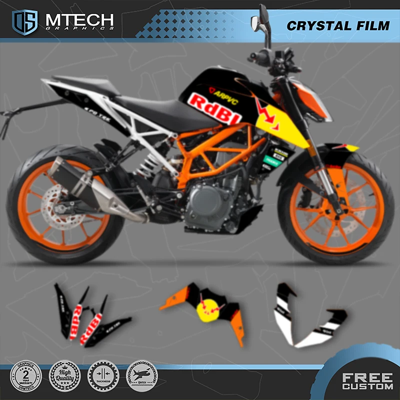 

DSMTECH Motorcycle Graphics Decal Stickers Kits For KTM 2017 2018 2019 2020 DUKE 125 17-20 DUKE125 390 003