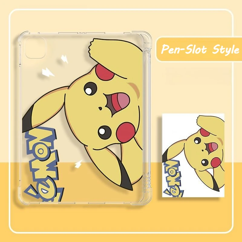 

Pikachu IPad Silicone Soft Case for Ipad Air7 11th A16 Pro 11in Tablet Case 10th 9th 10.2 Air6 Mini4 5 6 7 Shockproof Back Cover