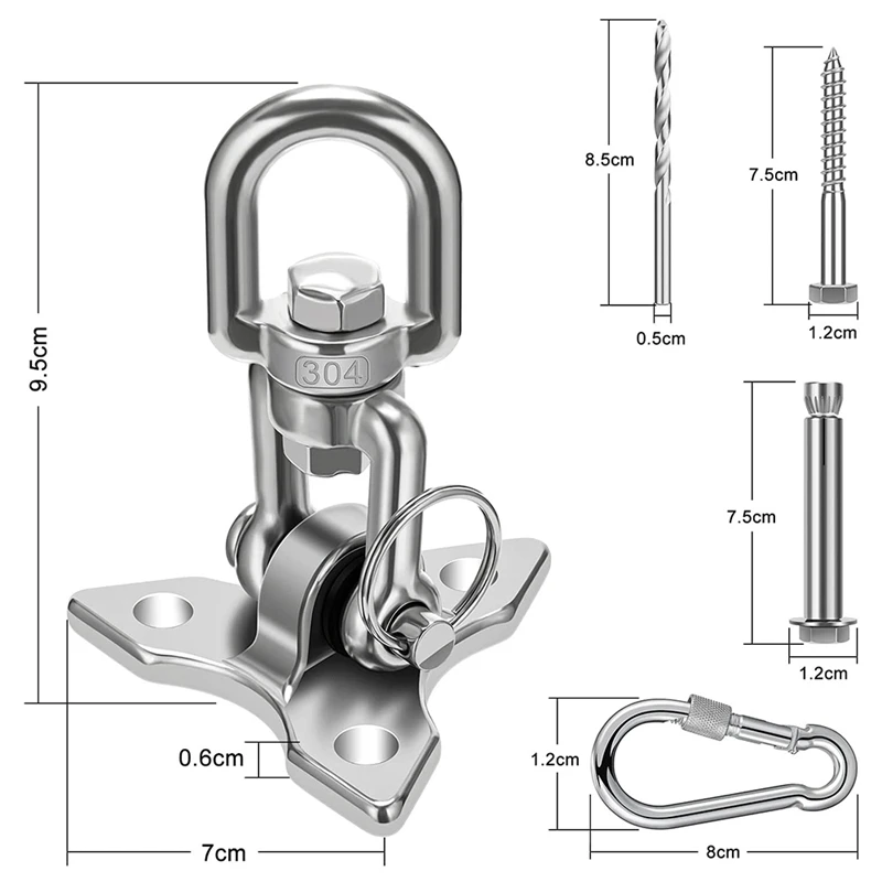 Ceiling Hook Hanging Chair,Heavy Duty Ceiling Bracket Swing Hook Swing Up To 450 KG Ceiling Hook Hanging Chair