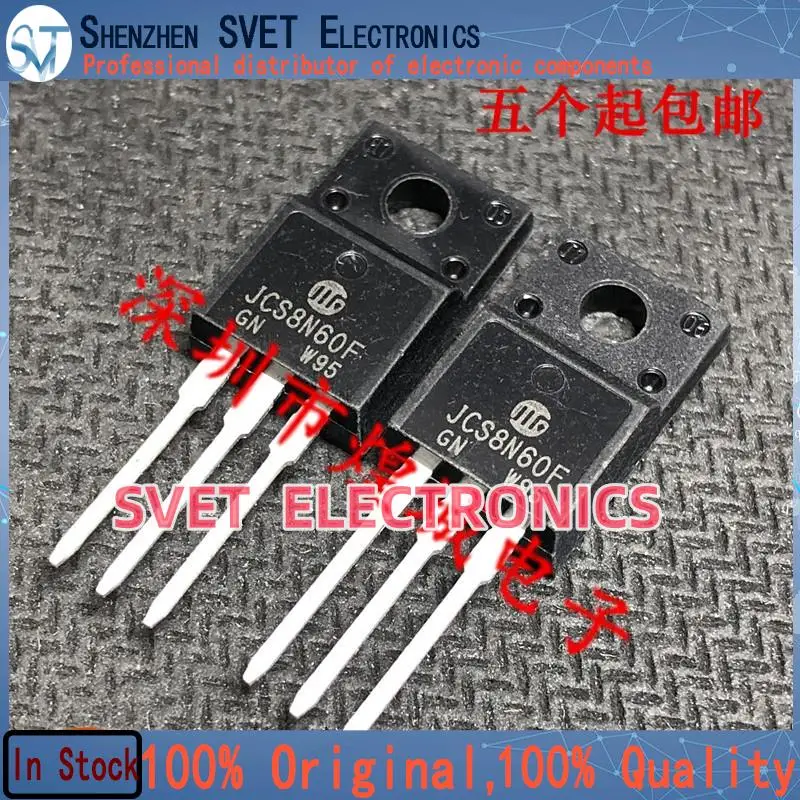 10PCS-50PCS  JCS8N60F   MOS TO-220F 600V 7.5A Original In Stock Fast shipping