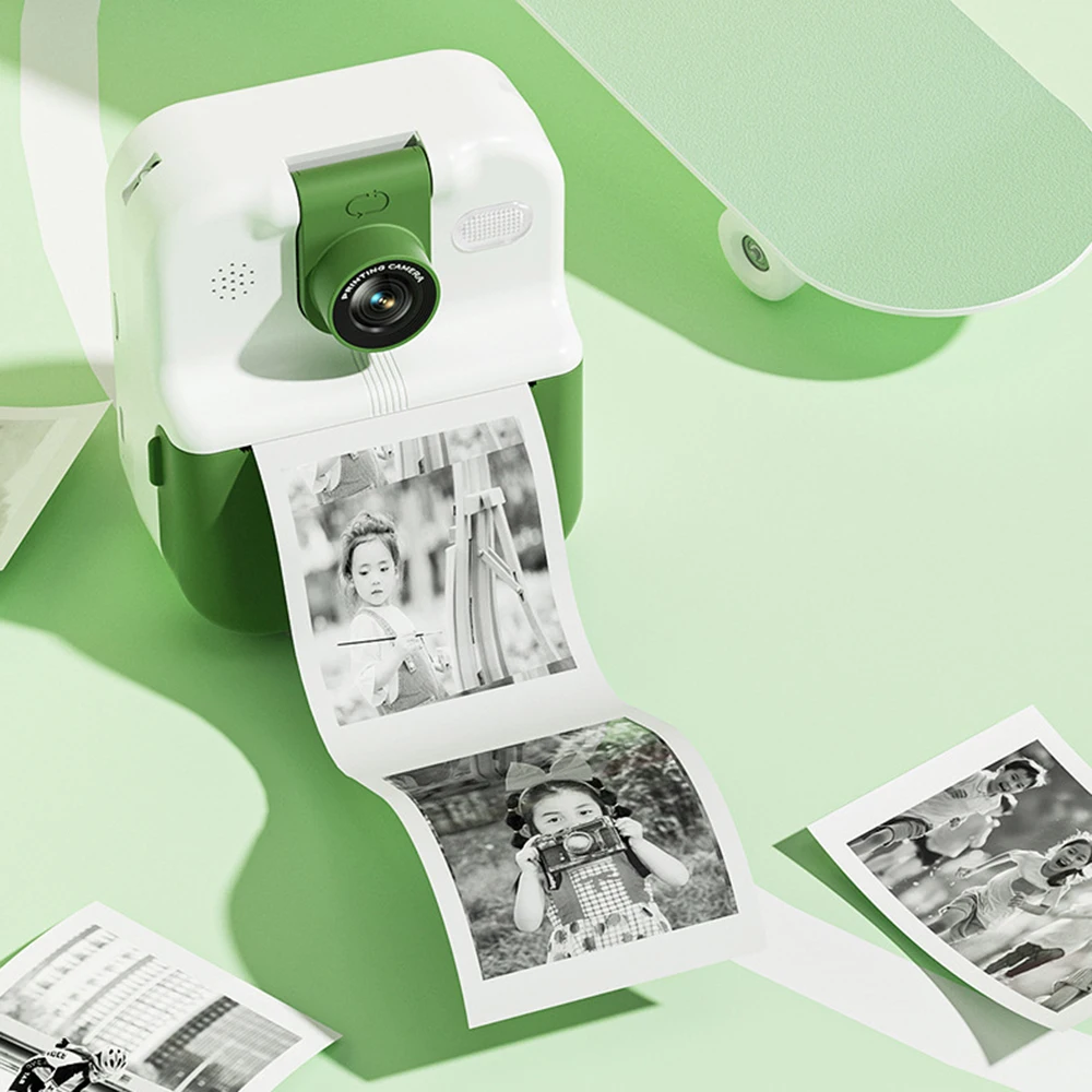 Çocuklar Kamera Anında Baskı 1080 P HD Çocuk Dijital Kamera Erkek Kız Doğum Günü Hediyeleri Oyuncaklar Termal Baskı Küçük Kamera YENI