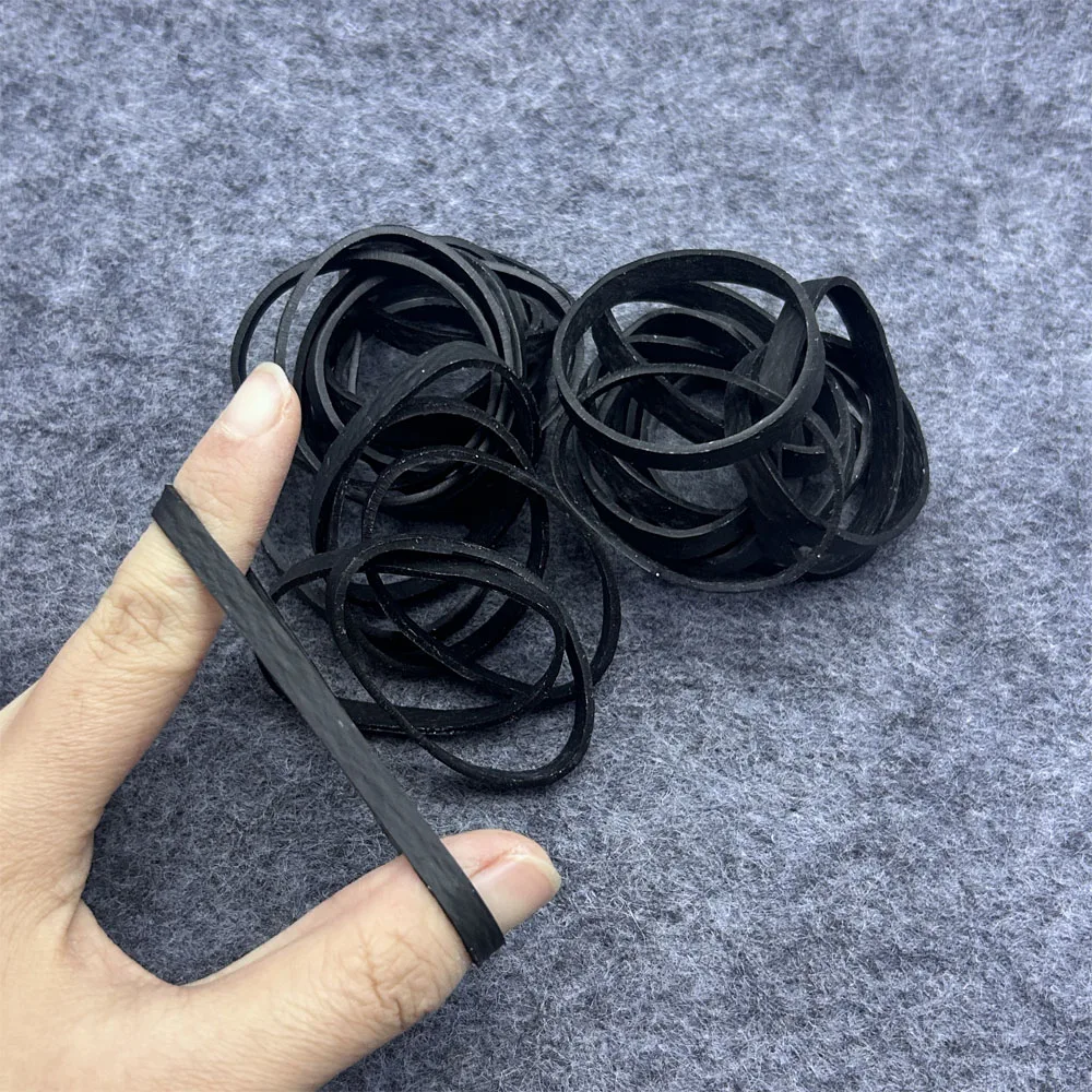 50pcs Rubber Bands Office Supply Elastic Rubber Bands Business Home File Folder Strong Office Use Stationery Supplies Long Rubbe view 3