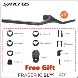 SYNCROS FRASER IC SL WC For -40degrees Sparks Frame 740MM Full Carbon Fibre Integrated Cockpit MTB Handlebar Titanium screws