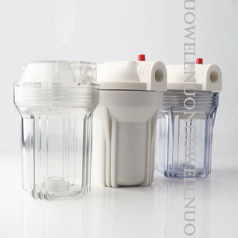 Botella de filtro de ósmosis inversa de 5 pulgadas, purificador de agua con rosca de cobre de 1/4 ''~ 3/4'', elemento de matraz, purificador de fuente de agua familiar