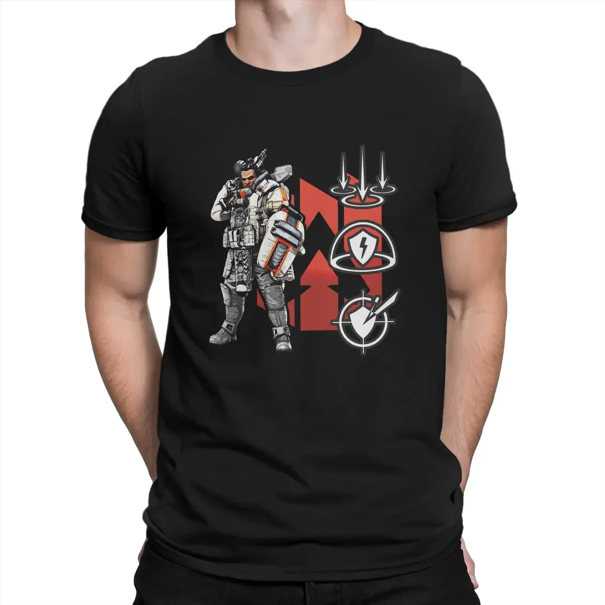 Apex Legends Gibraltar Big Boy Tshirt Homme Men's Clothes Polyester T Shirt For Men