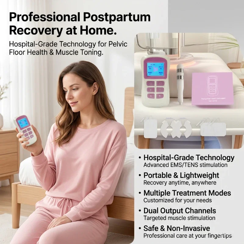 Pelvic Floor Muscle Trainer with Low Frequency Current for Muscle Repair And Urinary Leakage Prevention - E-Stim Device
