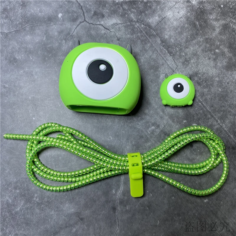 Disney-Protector de Cable de Minnie para iPhone 11, 12, iPad, 18W, 20W, enrollador de Cable de línea de datos, organizador de protección de cargador rápido de silicona