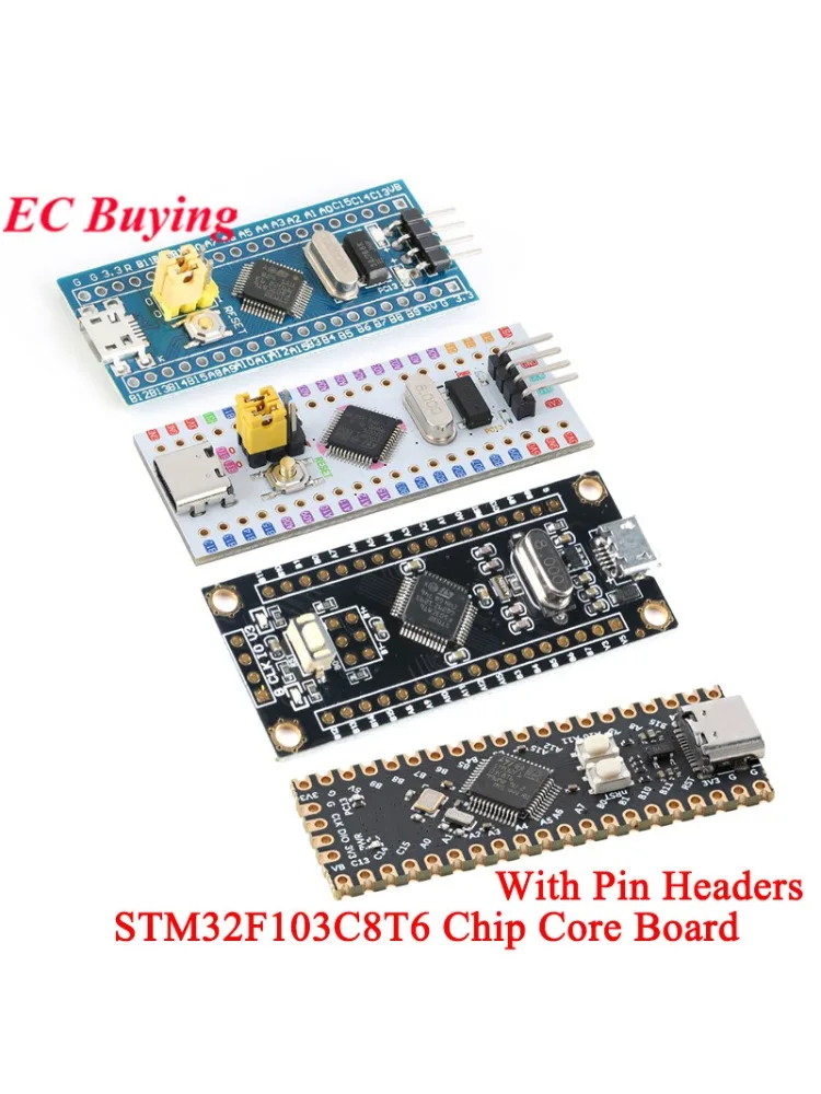 2 szt./1 szt. STM32F103C8T6 ARM Cortex-M3 STM32F103 STM32 F103C8T6 Układ scalony z interfejsem Type-C Minimalny moduł płytki rozwojowej systemu rdzeniowego — zdjęcie 2
