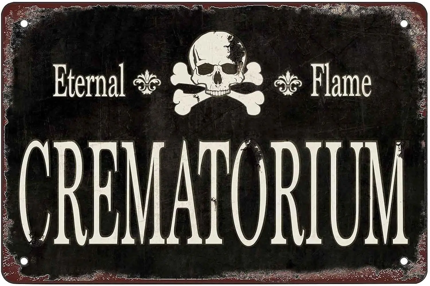 Y1,Crematorium Metal Sign Funny Home Decor Wall Art Decoration For Garage Bar Restaurant Kitchen Cafe Pub