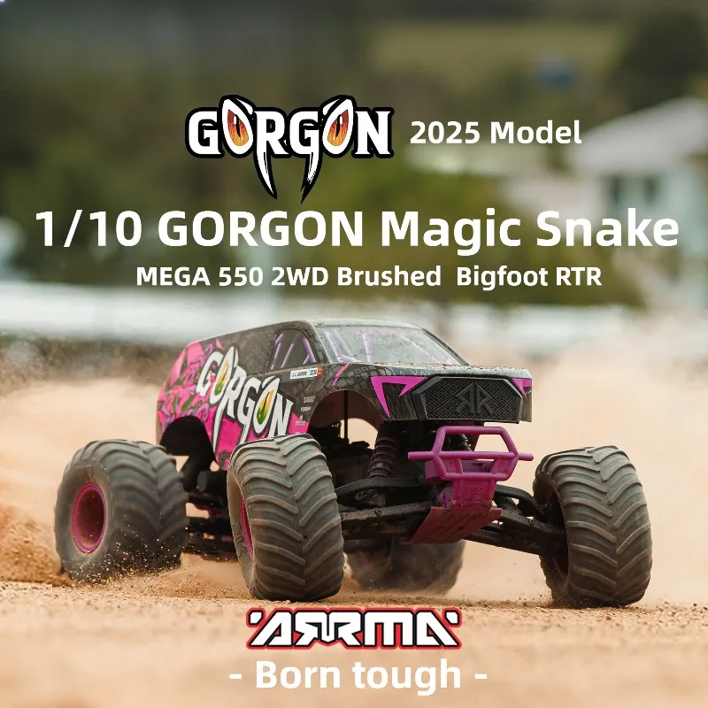 

ARRMA RC Car 1/10 GORGON 2WD Brushed Off-Road Monster Truck Simulation All-Terrain Electric Remote Control Car Boy Gift