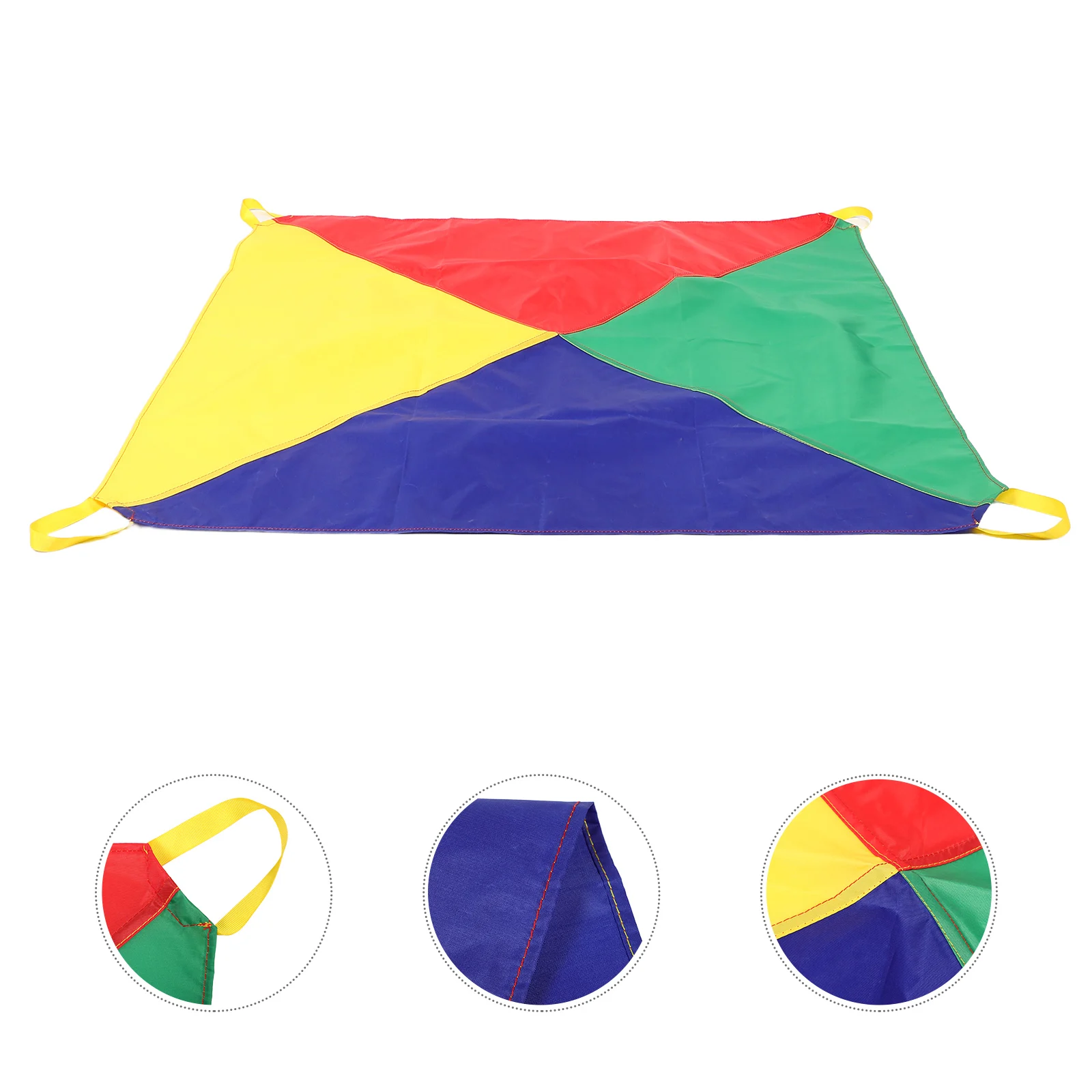 Divertido pára-quedas de arco-íris para crianças jogar pára-quedas grupo do jardim de infância jogar crianças jogos ao ar livre promove trabalho em equipe habilidades sociais brinquedo