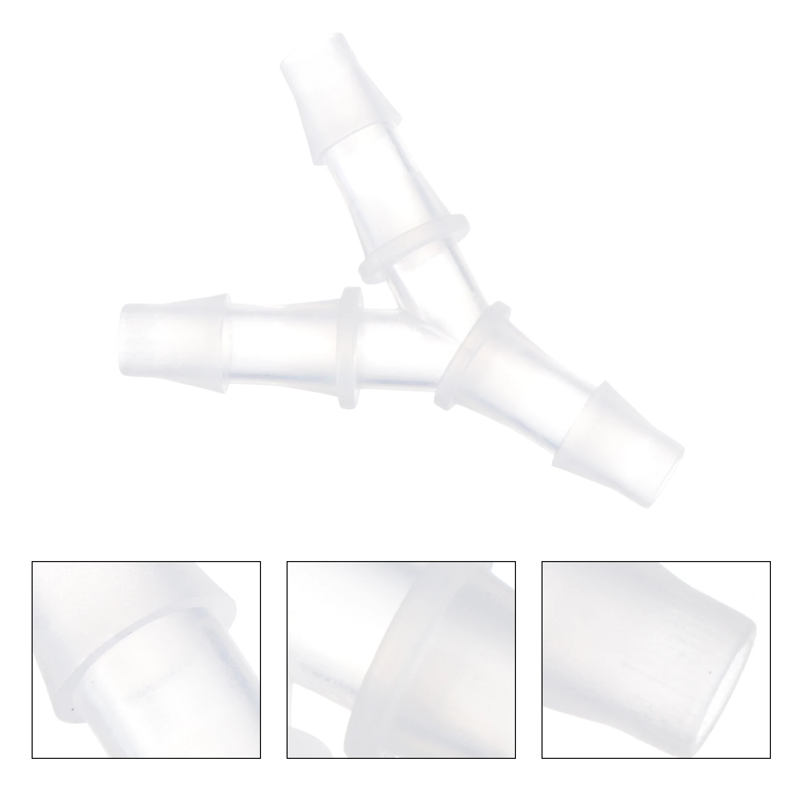 10pcs Plastic Tube Connector 3 Way Hose Fitting Y Shape Joint for Lab Garden Irrigation Repair Extension Simple Design