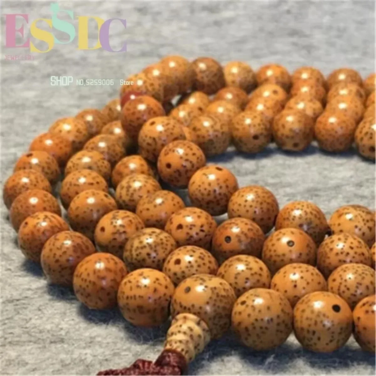 Tibetan 108 Prayer Mala Natural 10mm Weathered Yellow Star Moon Bodhi Seed Beads Bracelet or Yoga Meditation Necklace Rdopship