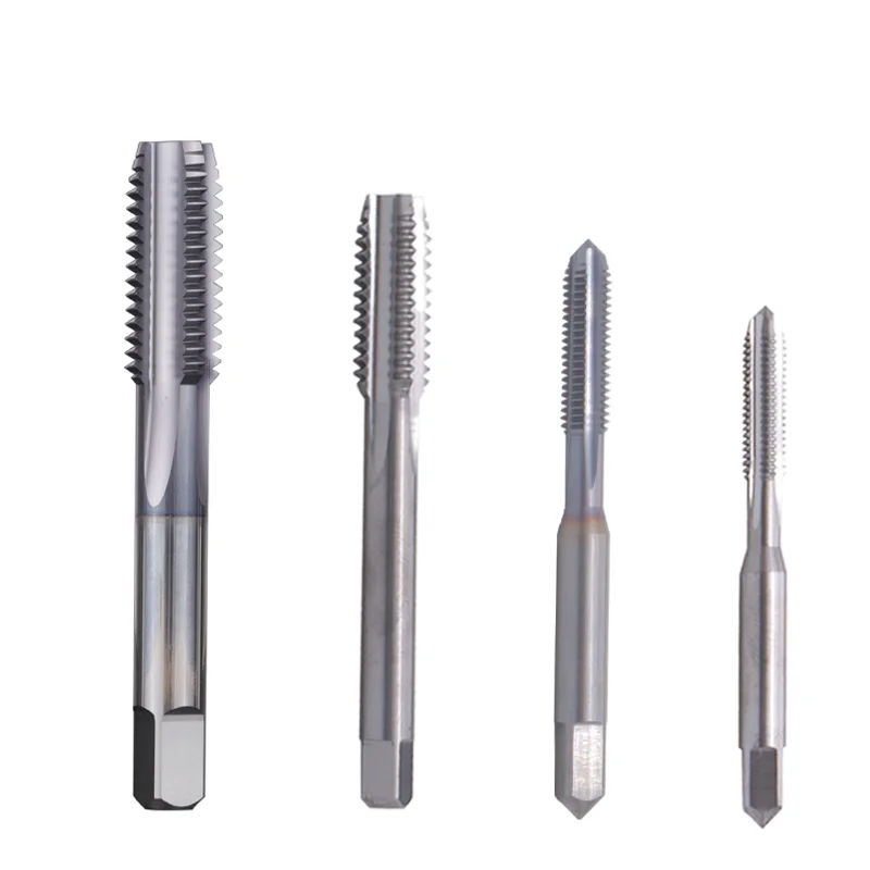 YG  Straight Grooved Flute TapSolid Carbide HRC50-65 M0.8 M1M1.4M2M3M4M6M8M10M12M14M16 Machine TICN-Coating Taps