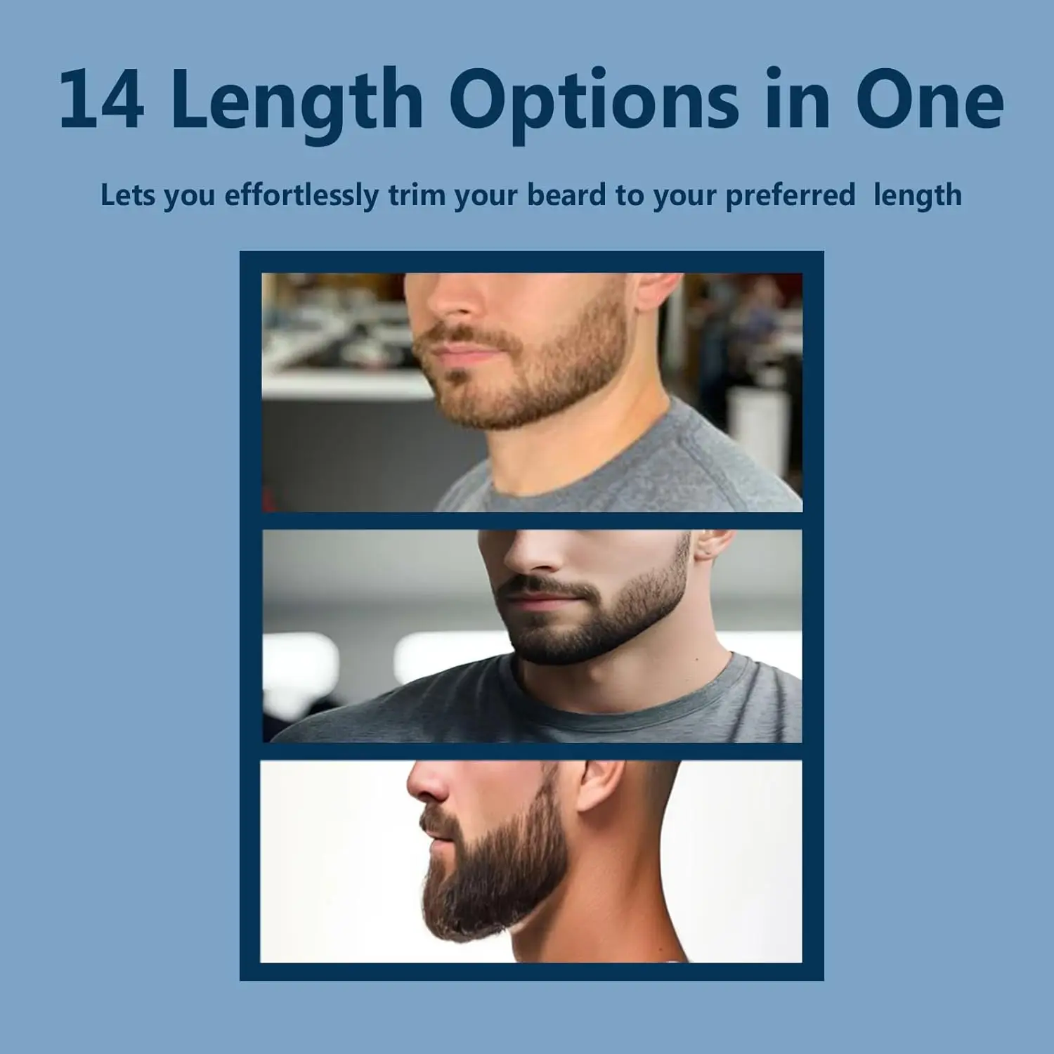 مشط دليل قابل للتعديل بطول 14 من Brangdy مناسب لشفرة واحدة QP2520 QP2530 QP2620 QP2630 QP2724 QP2834 مرفق أداة تهذيب اللحية