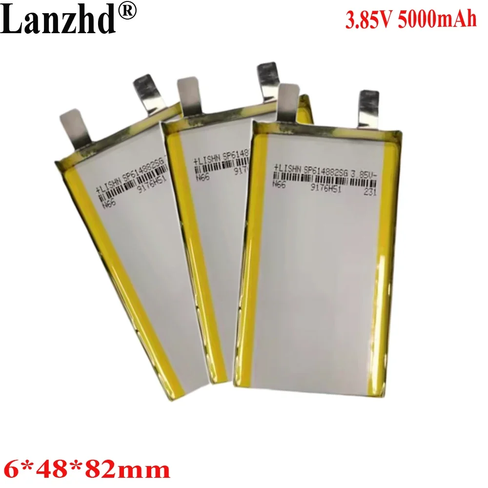 1-12 pcs 3.85V Polymer lithium battery 4.4V high voltage 614882 5000mAh for mobile phone built-in battery laptop battery