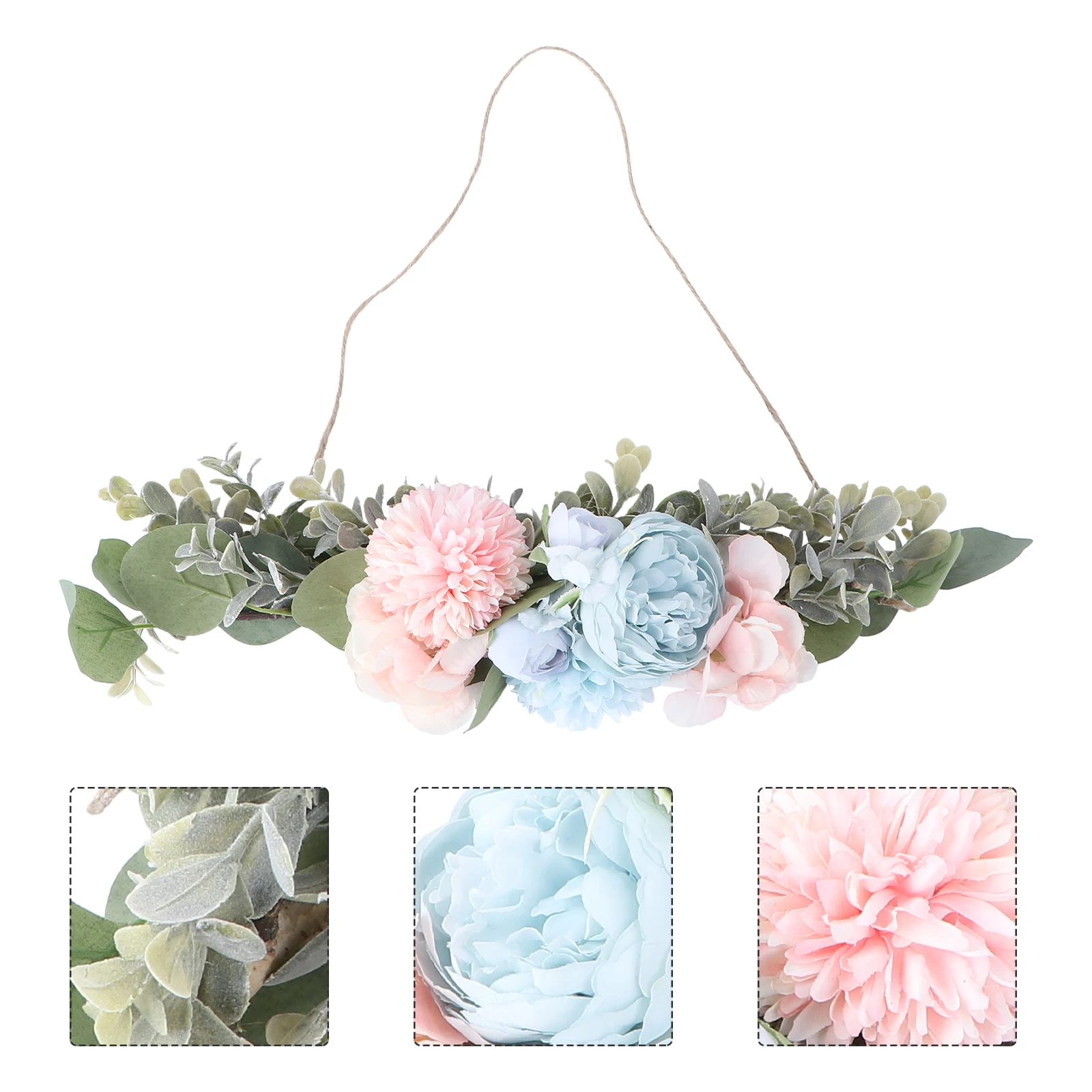 

1pc Simulation Flower Wall Hanging Decor Artificial Floral Adornment Lifelike Scene Layout Accessory Fake Flower Pendant