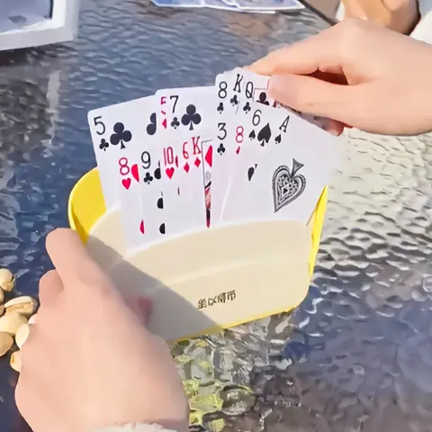 1/2pcs Card Holder Plastic Card Stand Hands-Free Design Card Storage Rack Suitable for Playing Cards UNO Other Board Game Cards