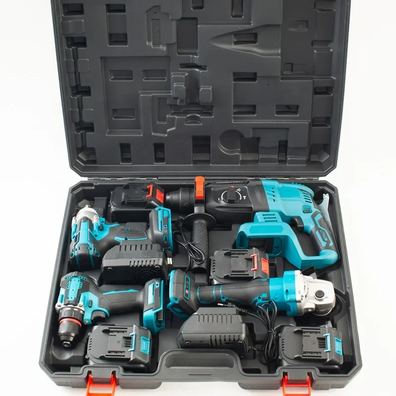 OEM Multi-function Home Hardware Kit, Electric Cordless Tools Mechanic Household Toolbox 4pc Electrician Dedicated/