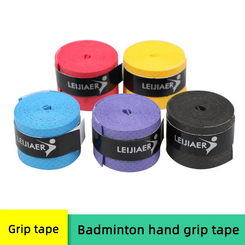 LEIJIAER1Pcs Anti-slip Sport Fishing Rods Over Grip Sweat band Griffband Tennis Overgrips Tape Badminton Racket Grips Sweat Band