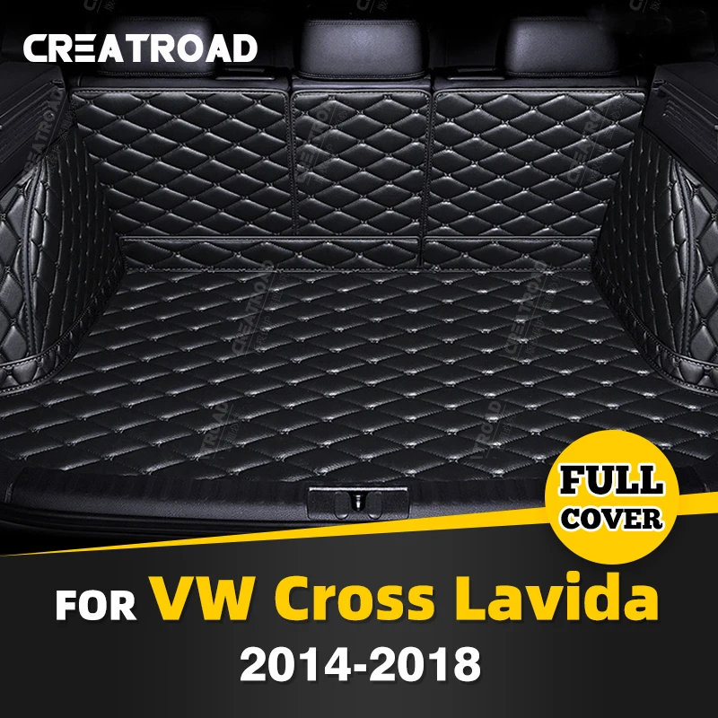 

Автомобильный коврик для багажника с полным покрытием для VOLKSWAGEN VW Cross Lavida 2014-2018 17 16, автомобильная Накладка для багажника, аксессуары для защиты интерьера