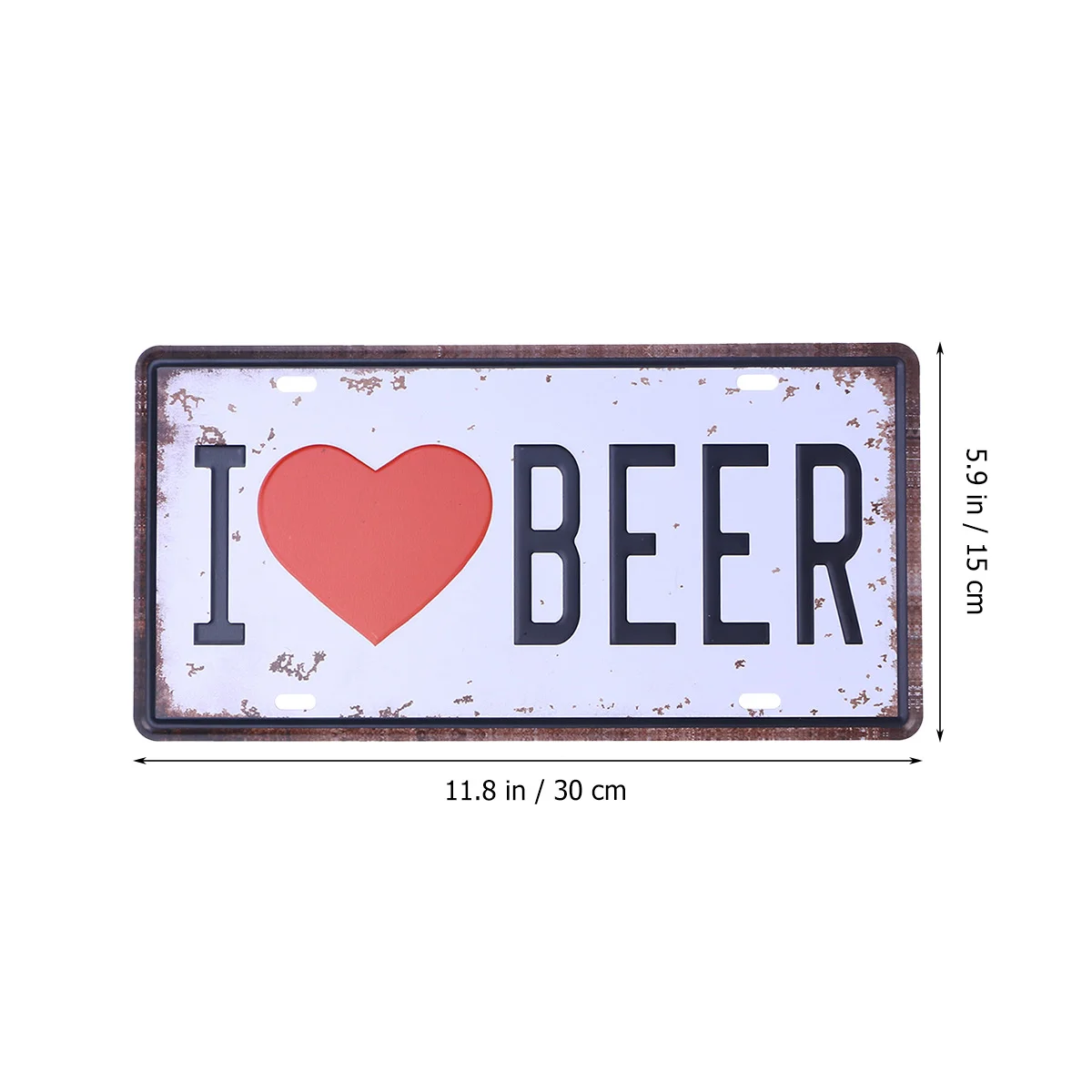 Simple Truth Vintage Decorative Signs Tin Metal Iron Car Sign Painting for Wall Home Bar Coffee Shop (I BEER)