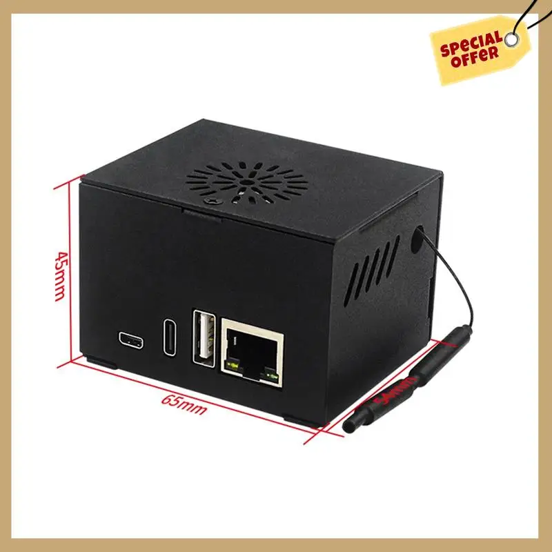 Стабильная производительность — металлический корпус для Orange Pi Zero 3, металлический корпус с вентилятором и радиатором для Orange Pi Zero 3, аксессуары для деталей (без