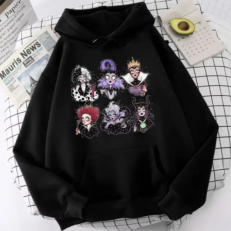 

2025 New Beautiful Cartoon Funny Villain Printed Hoodie Harajuku Villain Graphic Jumper Top Autumn Men's and Women's Casual