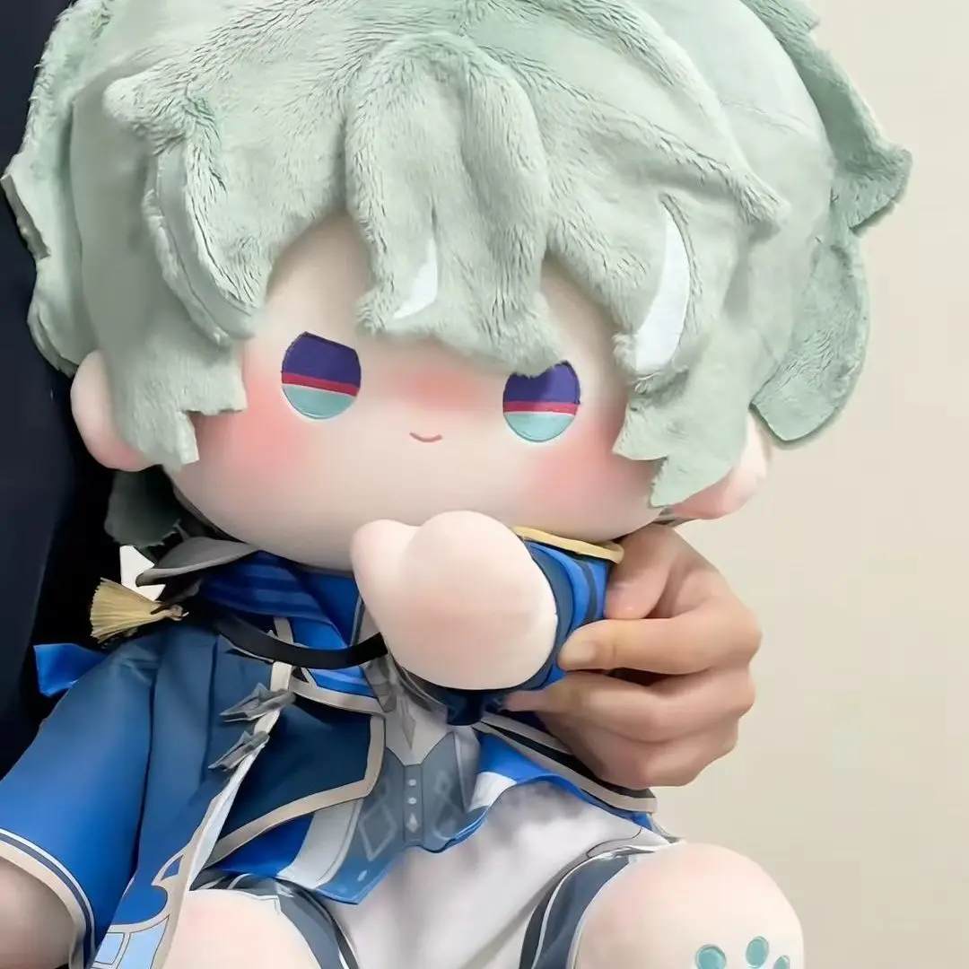 40cm Game Genshin Impact Lohen Cotton Plushies Sitting Posture Figures Clothes Dress Up Puppet Plush Pillow Sofa Cushion Mascot - view 2