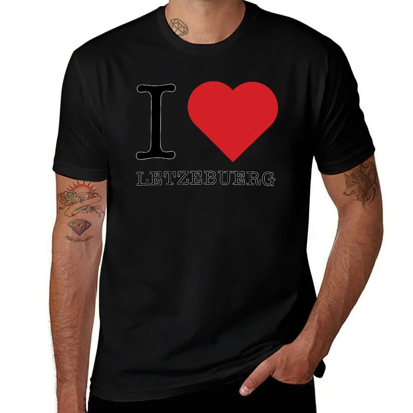 I love Letzebuerg T-Shirt Plus Size All Match Tee Shirt T-Shirt
