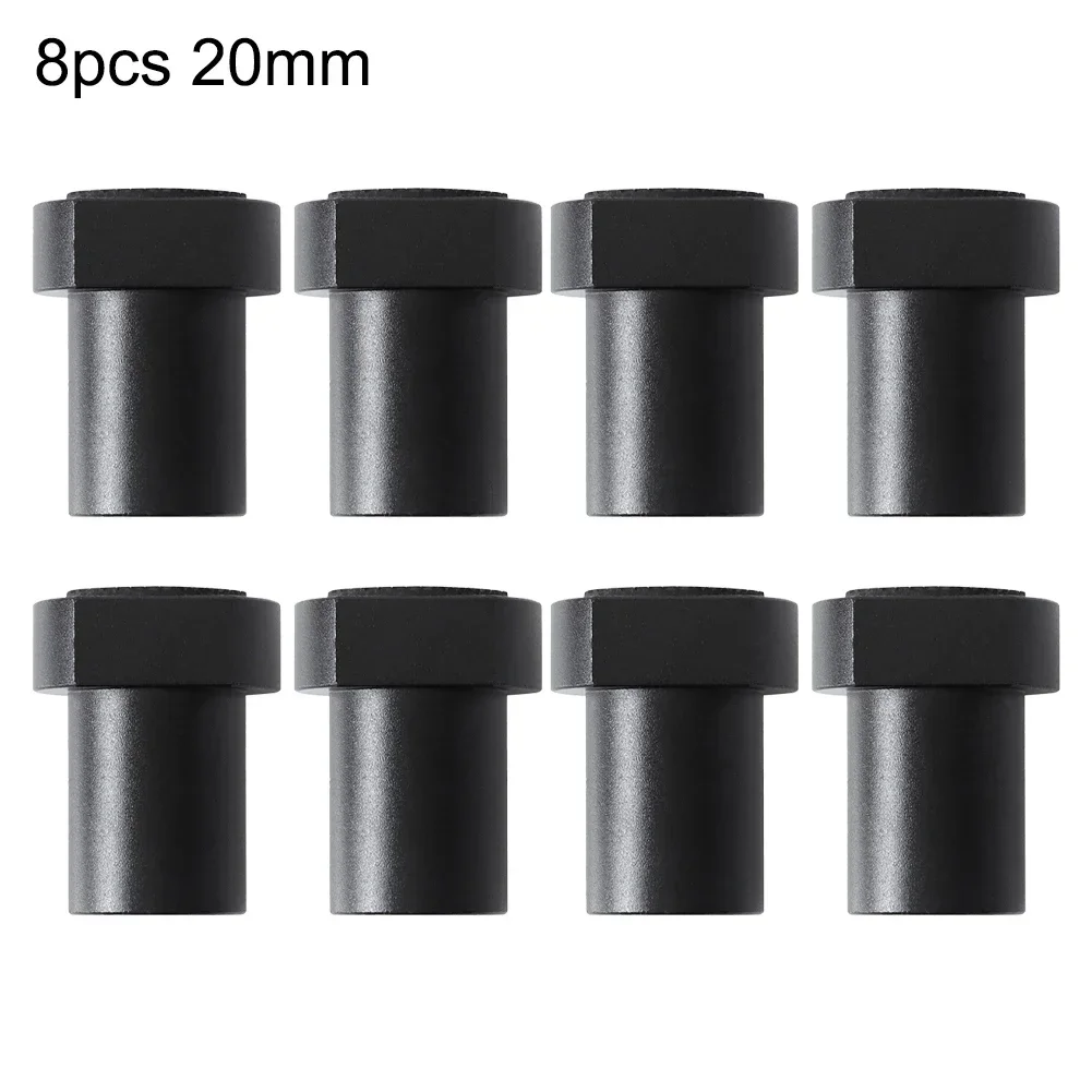 8pcs Aluminum Alloy Bench Dogs 19/20mm Woodwork Workbench Clamp Positioning Planing Plug For Planing Routing Cutting Sanding