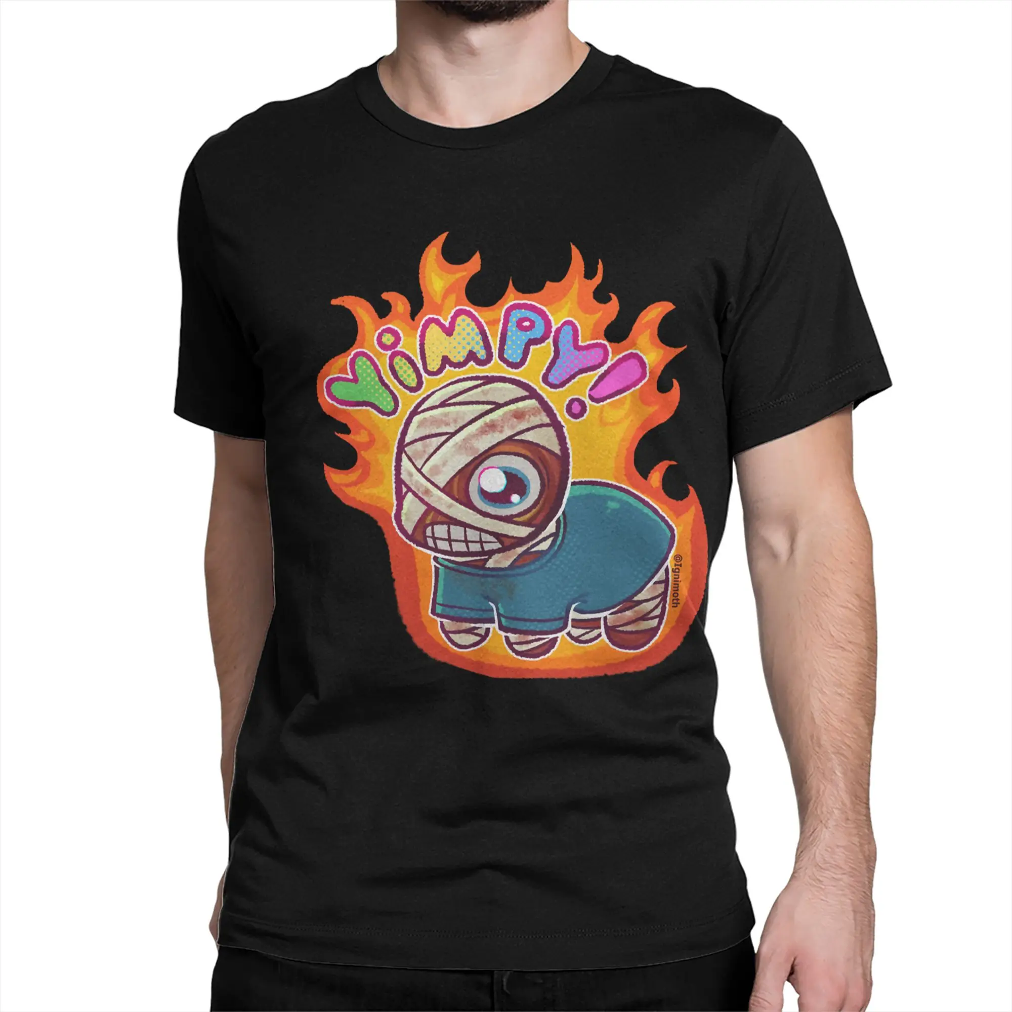 Yippee Curly w fire Mouthwashing for Men Women T Shirt  Fashion Tees Crewneck T-Shirt 100% Cotton Birthday Present Clothes