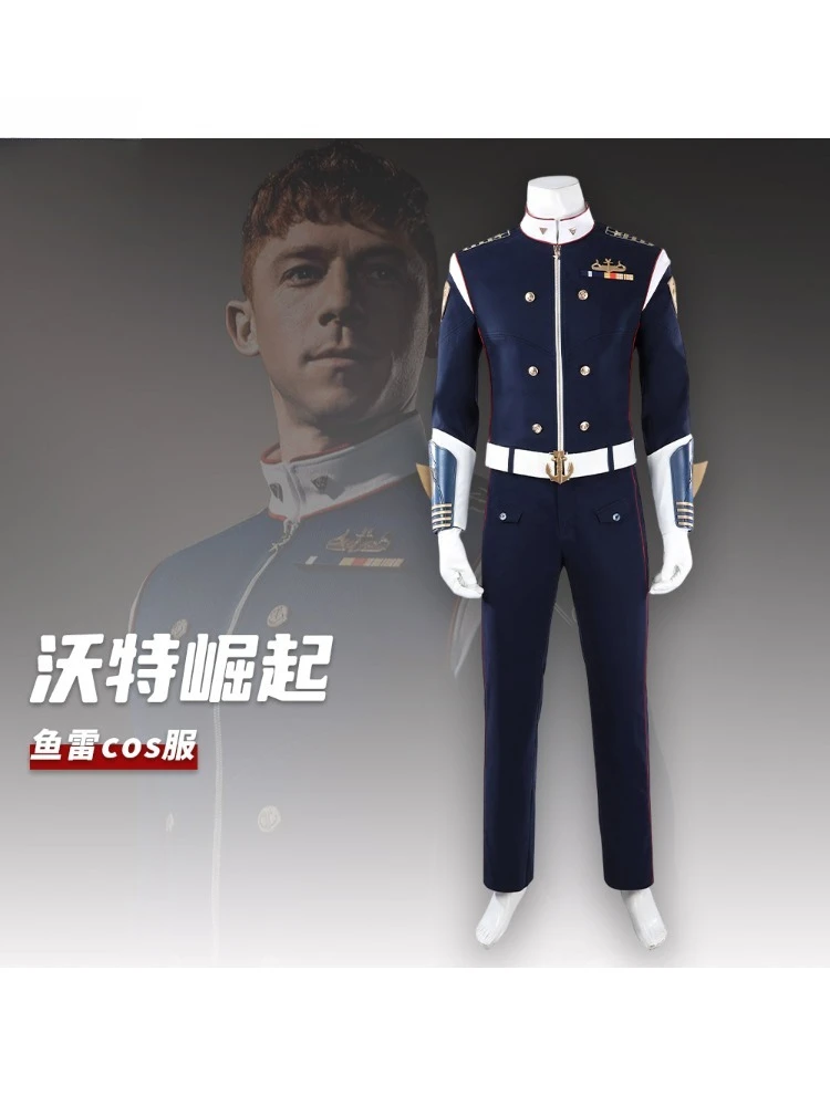 Costume de cosplay The Boys Vought Rising Torpedo, ensemble complet, uniforme bleu marine pour hommes, série de jeux d'anime, 1/3Delusion
