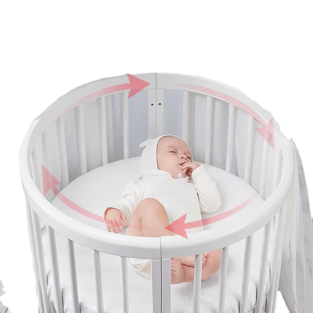 赤ちゃん用ベビーベッド,小さな新生児用ベッド,小さな丸いベビーベッド  