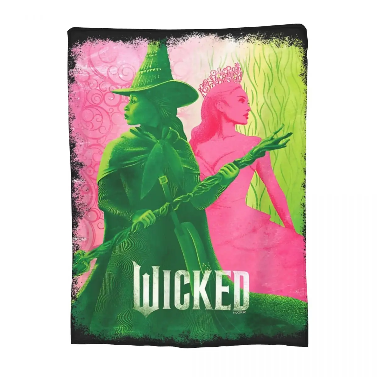 Wicked Musical Movie 2025 Blankets Fleece Print Relax Soft Throw Blankets for Bedding Bedroom Plush Thin Quilt