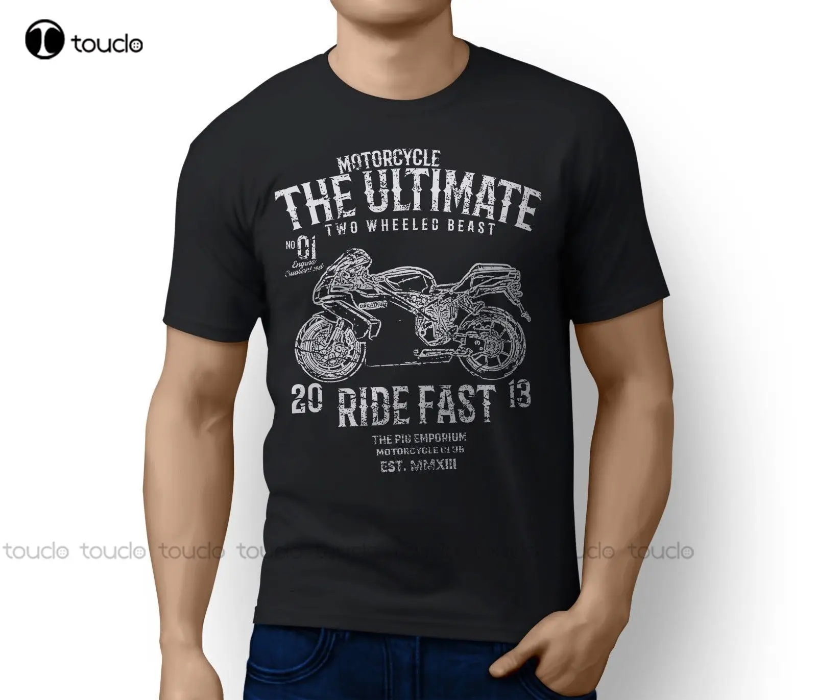 New 100% Cotton Print Mens Summer O-Neck Ultimate Italian Motorbike 749 2006 Inspired Motorcycle Art T-Shirt Unisex S-5Xl Xs-5Xl