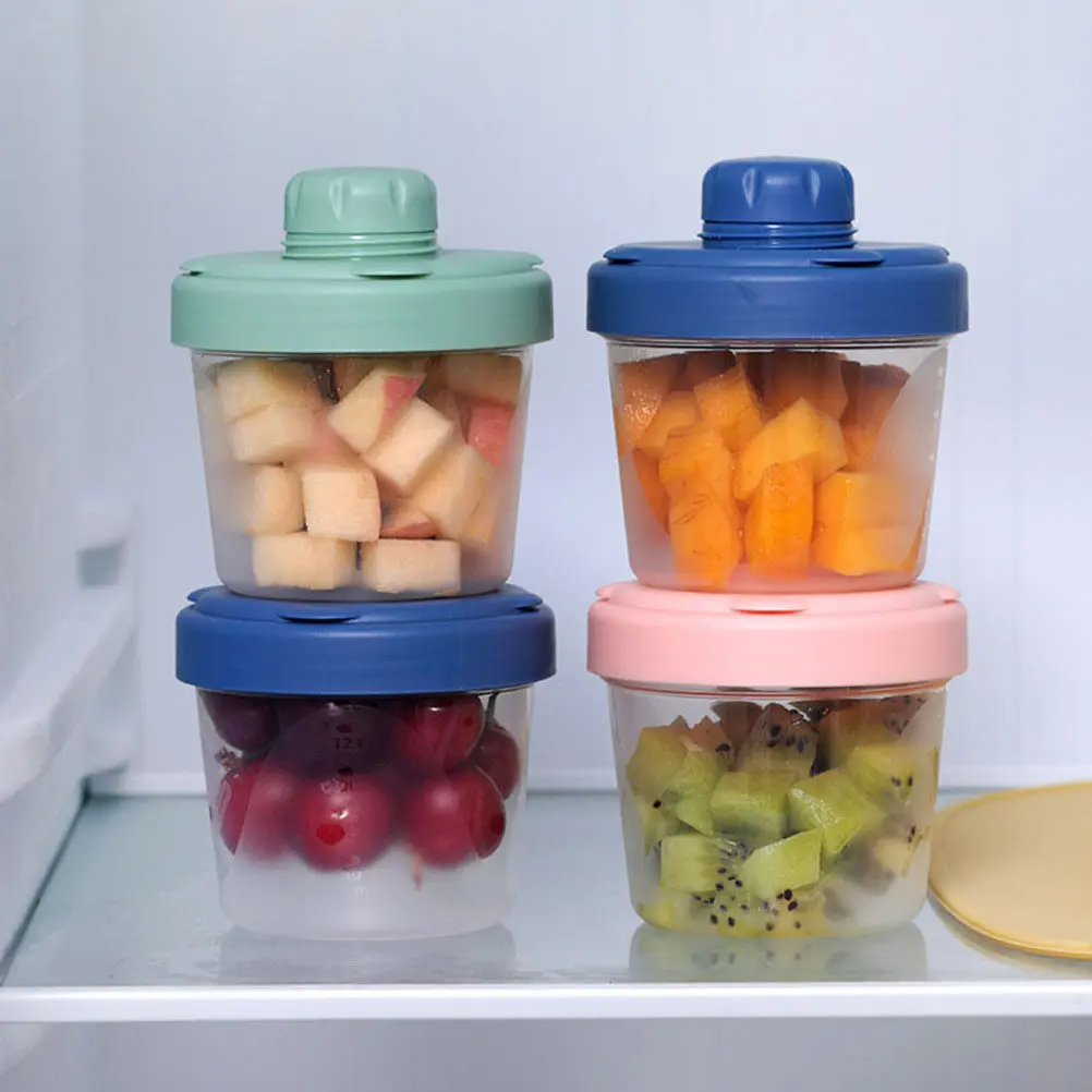 

1Pcs 3-Layer Baby Food Organizer PP Tpe Milk Powder Box Stackable Airtight Formula Dispenser for Travel Home Storage 3