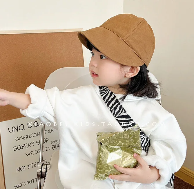 

New Korean Fashion Kids Bucket Hats Boys Girls Visors Children Outdoor Sun Hats Children Hats Caps 1-6years Old