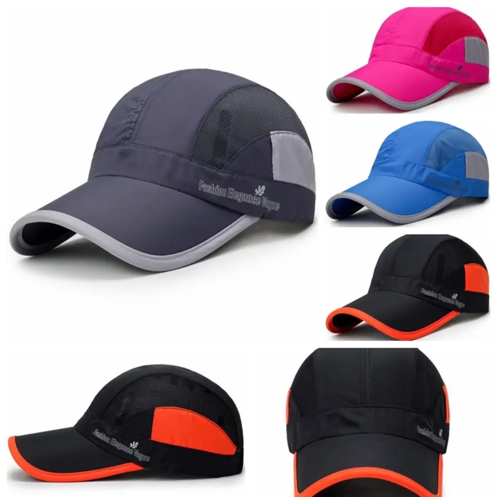 Sports Cap Adjustable Baseball Cap Quick Drying Sun Protection Golf Cap Sun Shade Breathable Fishing Hat Running Camping