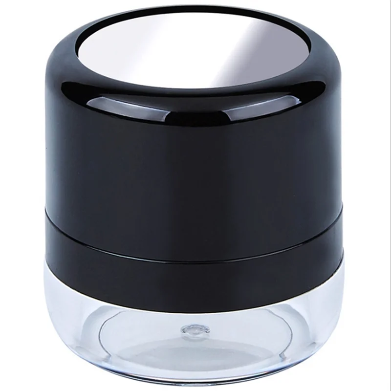 B98A-lege losse poederdoos, make-up poederdoos, draagbare spiegel losse poederdoos, spiegelreizen DIY make-up foundation