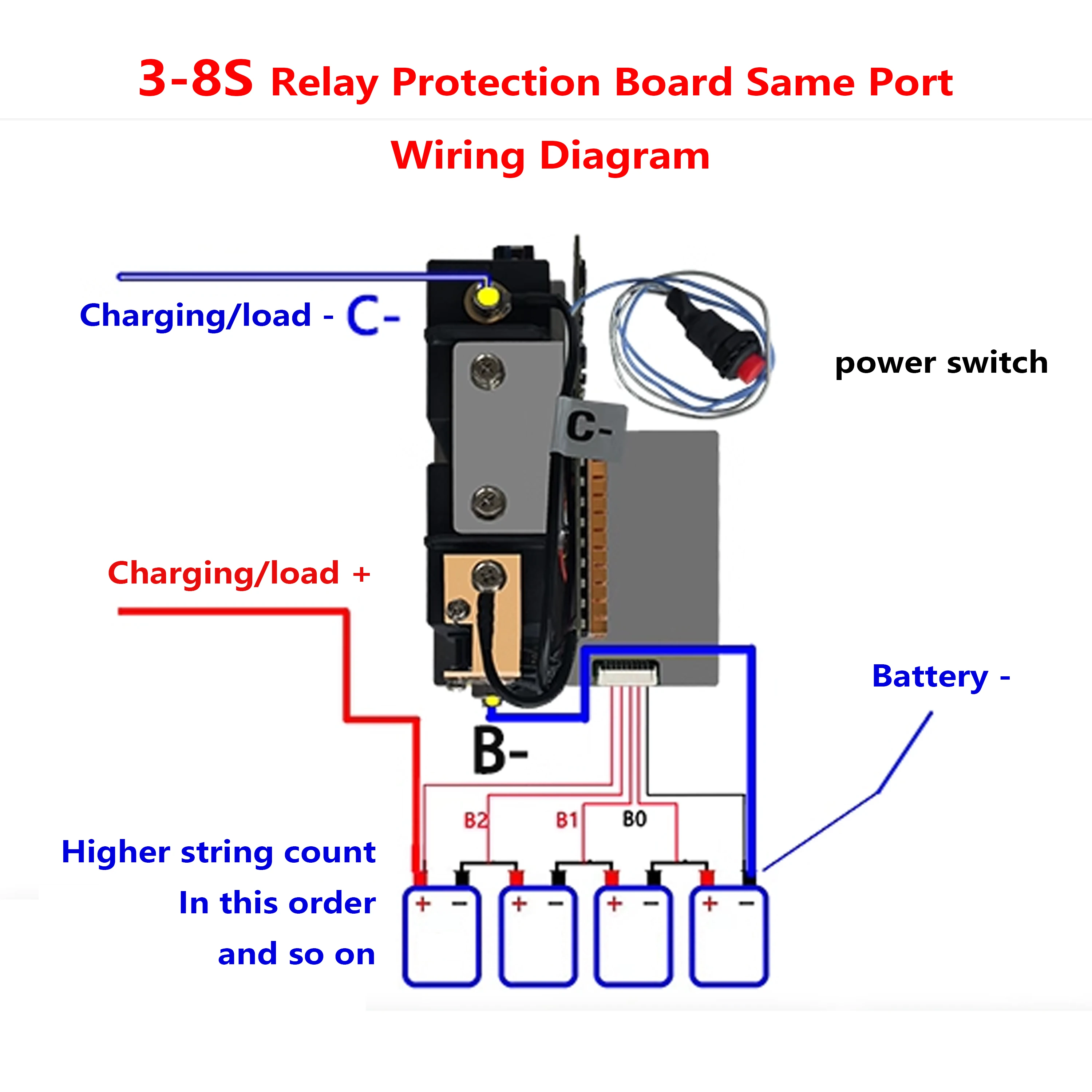 350A 500A Relay BMS 3S 4S -32S 3000A 5000A Peak Lipo/Lifepo4 Battery protection board 7S 8S 10S 12S 13S 16S 17S 20S 24S 28S 32S