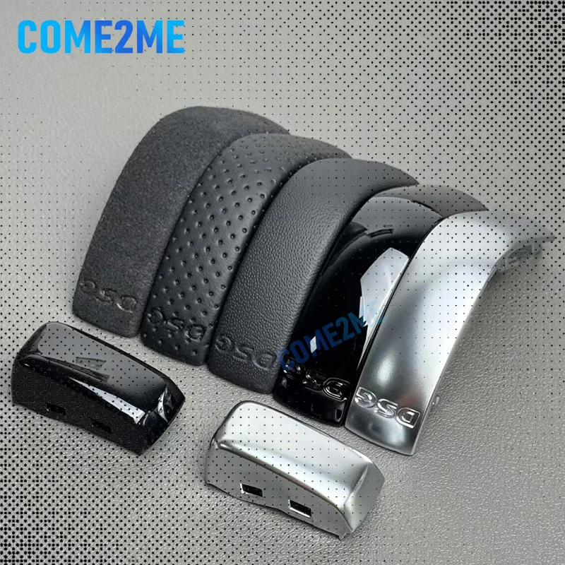 Original Leather Gear Lever Cover Electroplating Strip Suitable for VW Golf 6 7 R GTI Passat B7 B8 CC R20 Jetta MK6 GLI