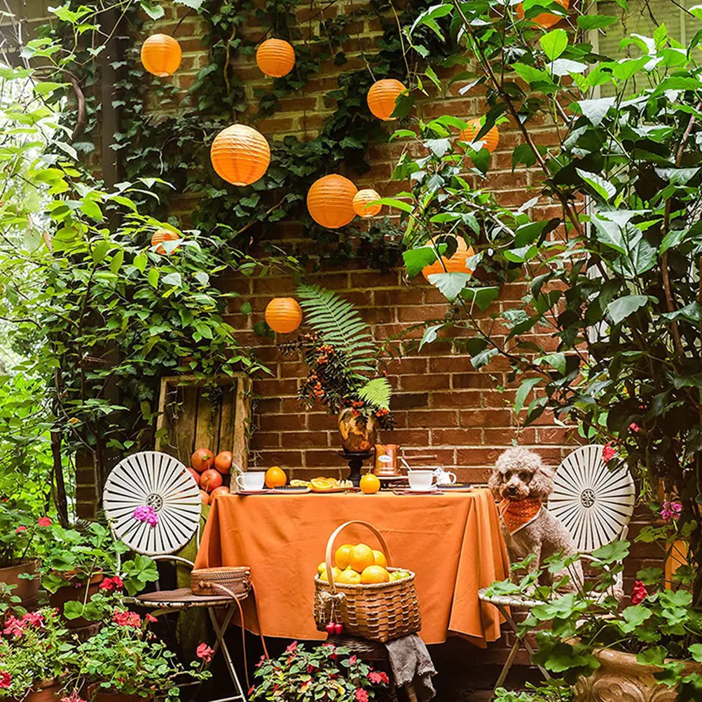 

25 шт. круглых подвесных бумажных фонариков: изысканный декор для праздников, свадеб, дней рождения, уличных фестивалей и сада