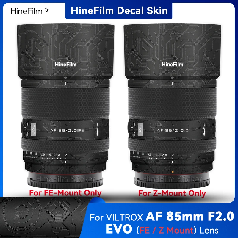 Hinefilm Skin for Viltrox AF85 F2 FE/Z Mount Lens Decal Skin AF85F2 Lens Sticker for Viltrox AF85mmF2.0 evo Protective Wrap Skin