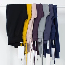 High Waist Drawstring Loose Yoga Pants Ready To Rulu Women Sweatpants Fitness Trousers Female Gym Workout Clothes